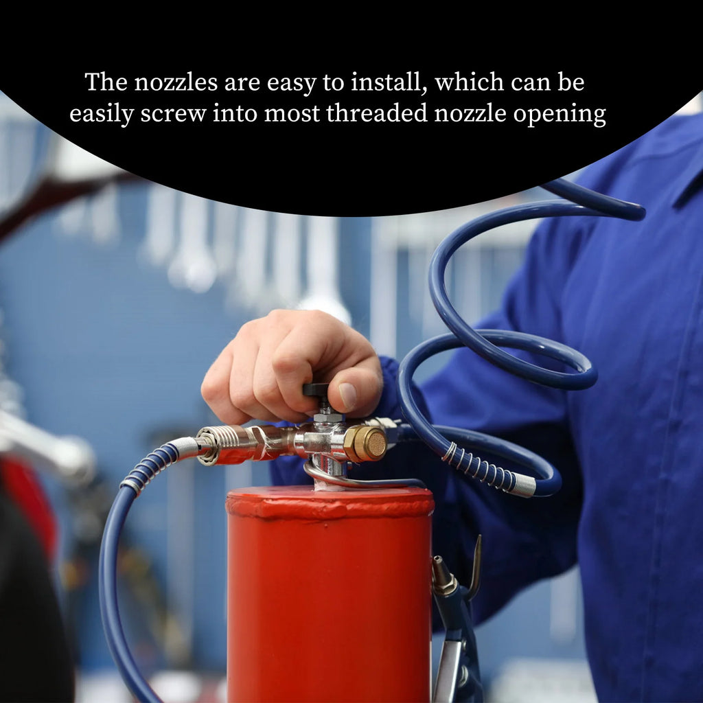 4pcs 1/2 Inch Fire Reel Nozzle Copper Outer Connector Car Wash Sprayer Garden Irrigation Fitting Air Nozzle Tool