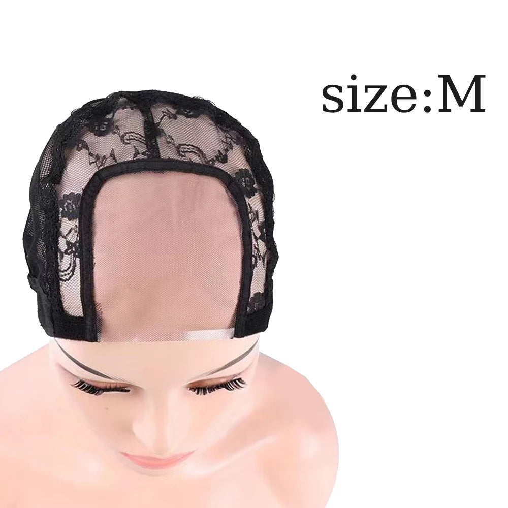 Lace Wig Caps for Making Wigs with Adjustable Strap on the Back Weaving Hairnets Swiss Lace Wig Cap (SIZE:SML)