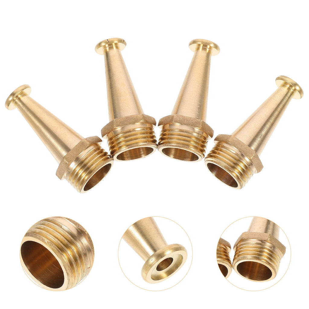 4pcs 1/2 Inch Fire Reel Nozzle Copper Outer Connector Car Wash Sprayer Garden Irrigation Fitting Air Nozzle Tool