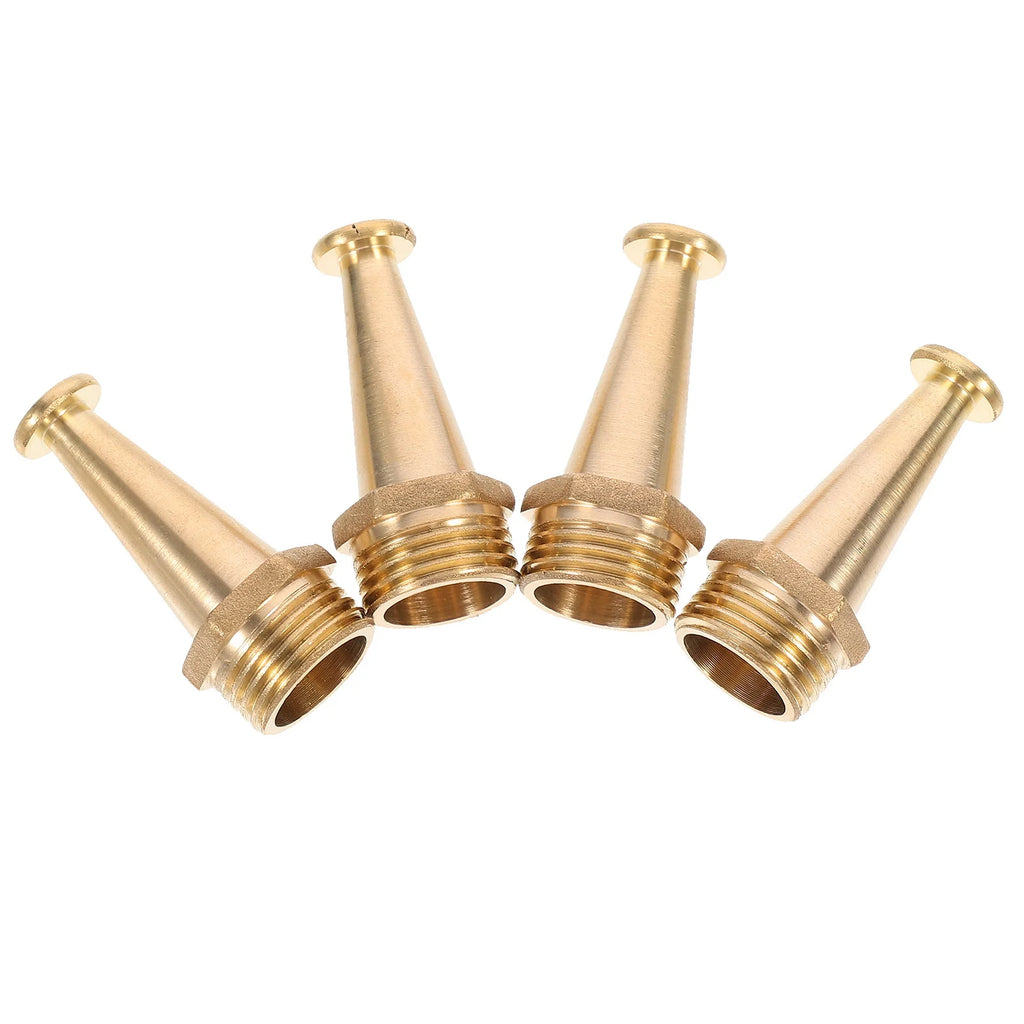 4pcs 1/2 Inch Fire Reel Nozzle Copper Outer Connector Car Wash Sprayer Garden Irrigation Fitting Air Nozzle Tool
