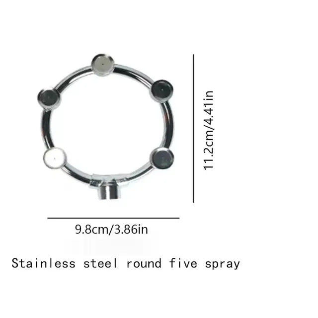 High Pressure Atomization Circular Nozzle Nozzle Five-Hole Circular Nozzle Stainless Steel Sprinkler Water Flowers And Trees